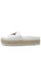 Tamanco Flatform Thelure Espadrille Branco - Marca Thelure