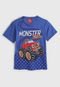 Camiseta Kyly Infantil Monster Truck Azul - Marca Kyly