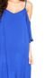 Vestido Ciganinha Malwee Curto Evasê Azul - Marca Malwee