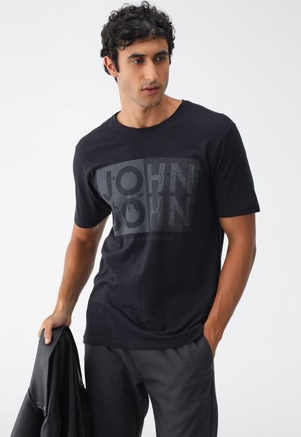 Camiseta John John Reta Preta - Marca John John