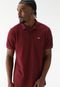 Camisa Polo Quiksilver Reta Logo Vinho - Marca Quiksilver