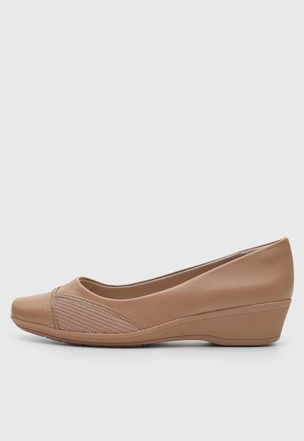 Scarpin Comfortflex Nude - Marca Comfortflex