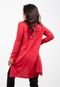 Cardigan Kimono Diluxo Canelado Vermelho - Marca Diluxo