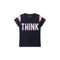 Conjunto Infantil Feminino Marinho Think - Marca Tiktak Kids