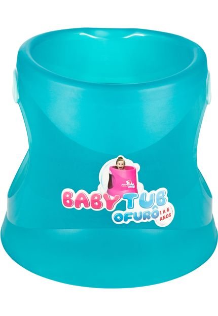 Babytub Ofurô 1 A 6 Anos Azul Translucida - Marca Baby Tub