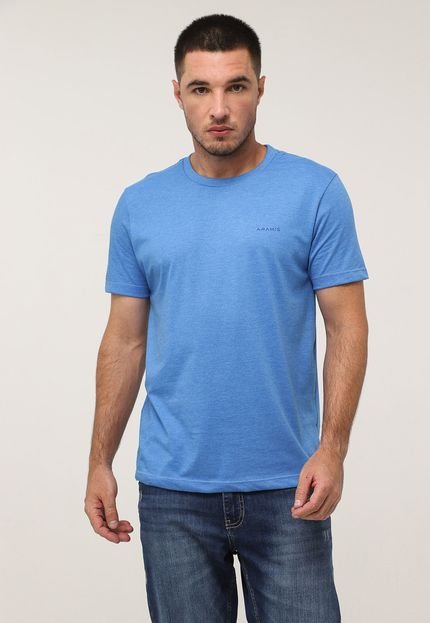 Camiseta Aramis Reta Logo Azul - Marca Aramis