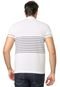 Camisa Polo Lacoste Regular Listrada Off-white/Azul-marinho - Marca Lacoste