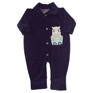 Kit Roupa de Bebê 6 Pçs Body Mijão Macacão e Acessórios Bebê Azul