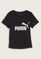 Camiseta Infantil Puma Logo Preta - Marca Puma
