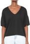 Blusa Dzarm Lisa Preta - Marca Dzarm