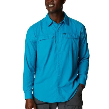 Camisa Columbia Silver Ridge 2.0 Azul Masculino - Marca Columbia