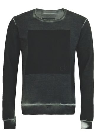 Moletom Calvin Klein Square Preto