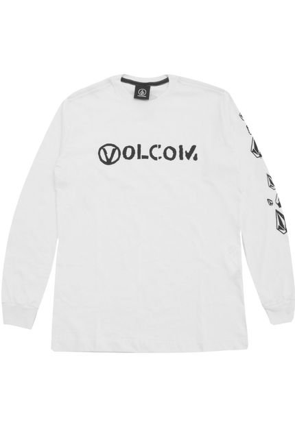 Camiseta Volcom Menino Escrita Off-White - Marca Volcom
