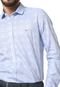 Camisa Aramis Slim Geometrica Azul - Marca Aramis