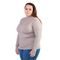 Blusa Gola Alta Feminina City Lady by Facinelli Plus Size 658095 Bege - Marca Facinelli