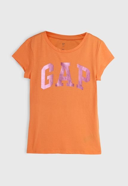 Camiseta Infantil GAP Logo Laranja - Marca GAP