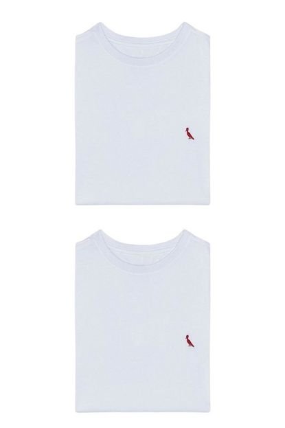 Kit 2 Camisetas Brasa Branca Pica Pau Bordado Reserva Branco - Marca Reserva