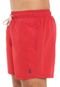 Bermuda Água Shorts Co Quadrada Lisa Vermelha - Marca Shorts Co