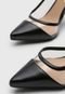 Scarpin My Shoes Recorte Transparente Preto - Marca My Shoes