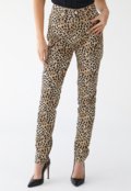 Calça Sarja Lança Perfume Skinny Héstia Animal Print Bege - Marca Lança Perfume