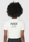 Camiseta Cropped Nike Sportswear Nsw Air Ss Cr Off-White - Marca Nike Sportswear