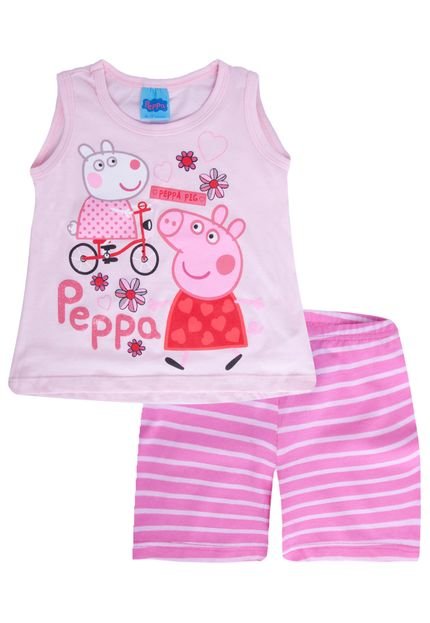 Pijama Malwee Peppa Pig Rosa - Marca Malwee