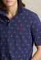 Camisa Polo Polo Ralph Lauren Reta Estampada Azul - Marca Polo Ralph Lauren