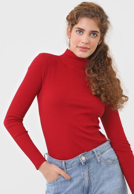 Blusa Calvin Klein Jeans Canelada Vermelha - Marca Calvin Klein Jeans