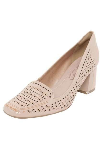 Scarpin Ramarim Lasercut Pala Nude - Marca Ramarim