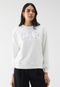 Blusa de Moletom Flanelada Fechada GAP Rhinestone Off-White - Marca GAP