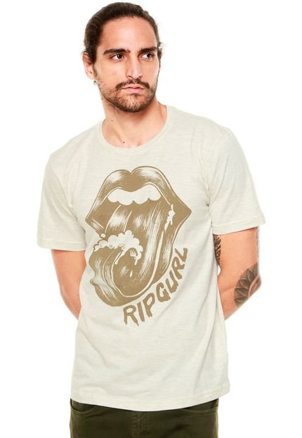 Camiseta Rip Curl Rolling Wave Bege - Marca Rip Curl