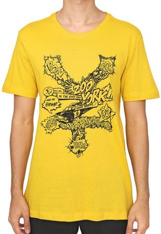 Camiseta Zoo York Comic Logo Amarela
