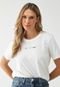 Camiseta Colcci Reta Logo Off-White - Marca Colcci