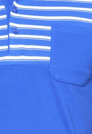 Camisa Polo adidas Performance Ess Yd Azul/Branca