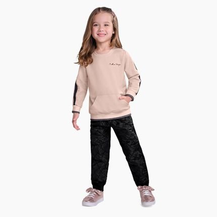 Conjunto Infantil Menina Moletom Milon Rosa - Marca Milon