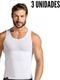 Kit 3 Regatas de Compressão Bodyshaper Slim Fitness Branco - Marca Slim Fitness