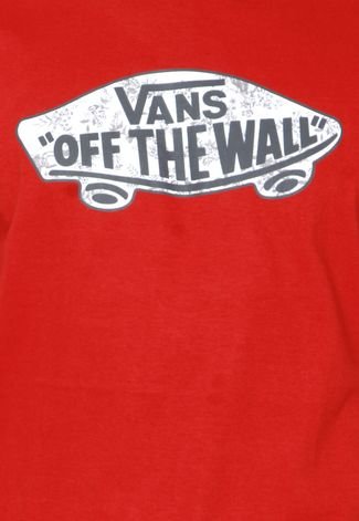 Camiseta Vans Otw Logo Fill Datura Toile Vermelha