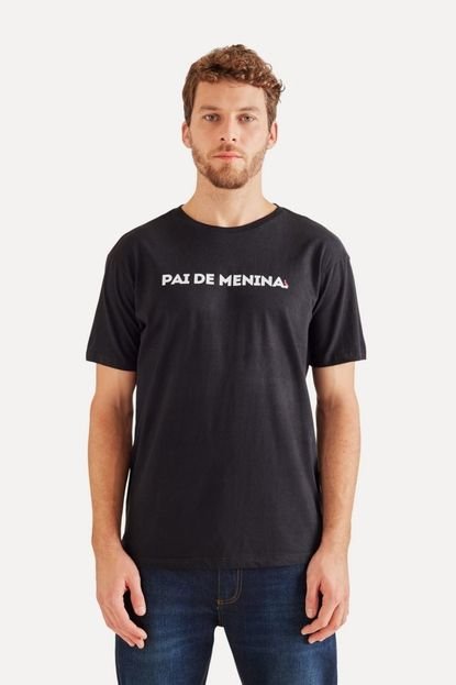 Camiseta Pai De Menina Dia A Dia Conforto Estilo Reserva Preto - Marca Reserva