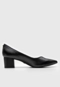 Scarpin Jorge Bischoff de Couro Recortes Preto - Marca Jorge Bischoff