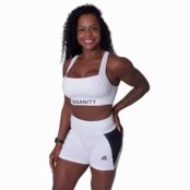 Short Feminino Fitness com Bolso Insanity Trust cp  Branco - Marca Insanity