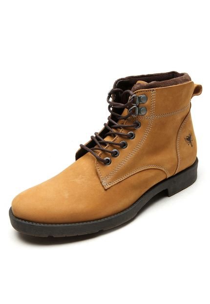 Bota Couro Cavalera Recortes Amarelo - Marca Cavalera