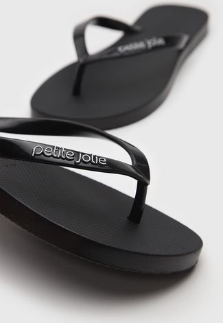 Chinelo Petite Jolie De Dedo Preto