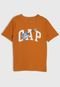 Camiseta Manga Curta GAP Logo Laranja - Marca GAP