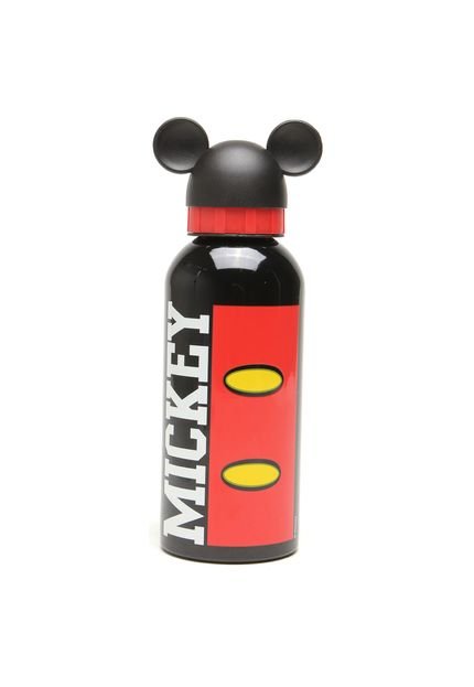 Garrafa de Aço Dermiwil 600Ml Disney Mickey Preta - Marca Dermiwil