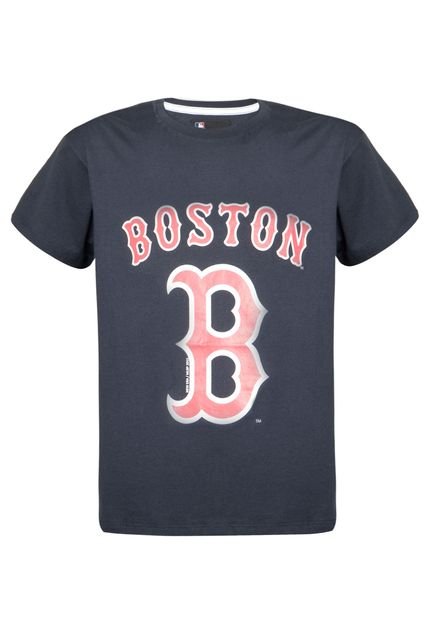 Camiseta New Era Boston Red Sox Juvenil Azul Marinho - Marca New Era