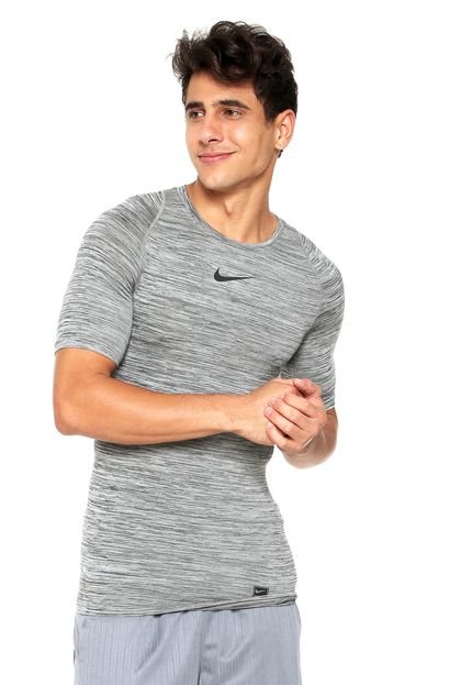 Camiseta Nike Top SS Comp Hthr Cinza - Marca Nike
