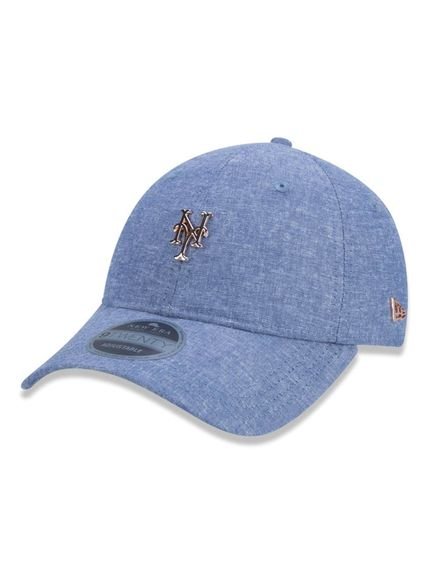 Boné New Era 920 New York Mets Aba Curva Strapback Azul - Marca New Era