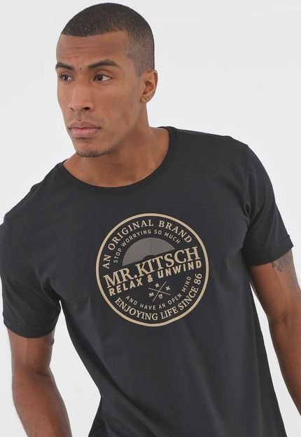 Camiseta Mr Kitsch Lettering Preta - Marca MR. KITSCH
