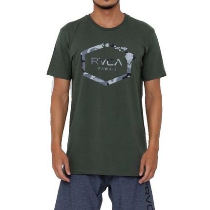 Camiseta RVCA Island Hex Masculina Verde - Marca RVCA