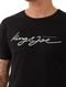 Camiseta King & Joe Masculina Slim Signature Logomania Preta - Marca King & Joe
